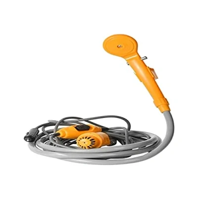 Imagen de ducha de Camping exterior portátil 12 V alimentée par coche para senderismo viaje autocaravana.