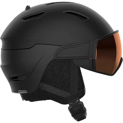 Imagen de Salomon Driver Access Helmet Visor Hombre Esquí Snowboard, Negro, S
