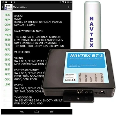 Imagen de NASA Receptor Bluetooth Navtex BT 3 con antena S2