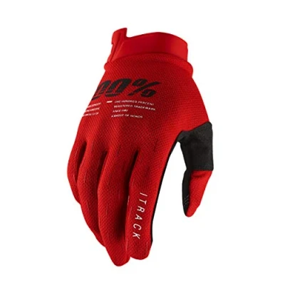 Imagen de 100% Guantes de Ciclismo, iTrack, Rojo, XL