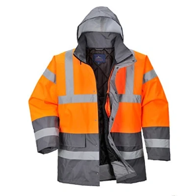 Imagen de Portwest Parka Bicolor Traffic, De Alta Visibilidad, Tamaño: L, Color: Naranja/Gris, S467OGYL
