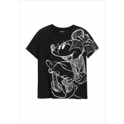 Imagen de Desigual Minnie Mouse Camiseta estampada, Mujer, Talla: XS, Grey