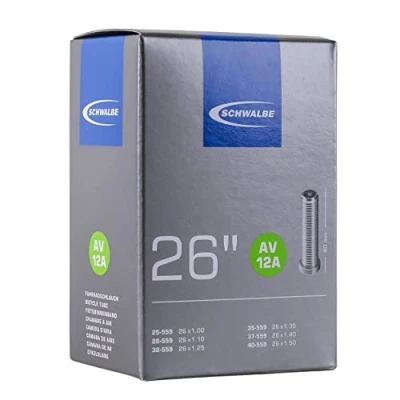 Imagen de Schwalbe AV12A Cámara de Aire, Unisex Adult, Negro, 26 Zoll