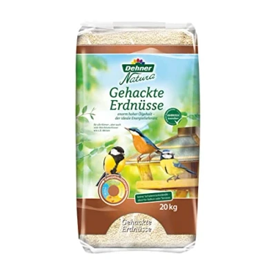 Imagen de Dehner Natura Premium Comida para Aves Silvestres sin cáscara, Todo el año, Rica en proteínas, Alta energía, alimento Silvestres, 20 kg