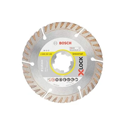Imagen de Bosch Professional 260925C101 Corte De Diamante Standard For Universal X Lock, Disco Ø 115 mm, Diámetro del Orificio 22.23 Grosor 2 Accesorio para Amoladora Angular