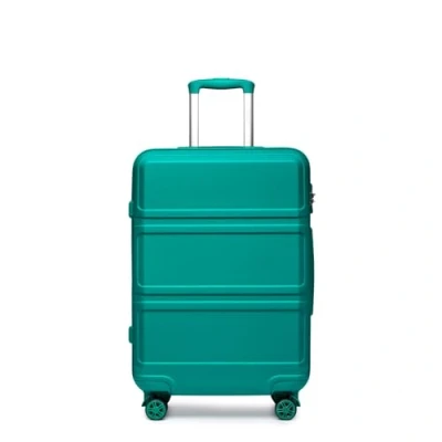 Imagen de Kono Maleta de Mano Ligera plástico ABS con 4 Ruedas giratorias y Bloqueo TSA, Turquoise, 24 Pulgadas, Moda