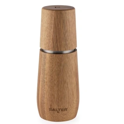 Imagen de Salter BW13049APEU7 Edith Acacia Molinillo de pimienta especias madera, madera con certificación FSC®, mecanismo molienda acero al carbono, ajustable fina a gruesa