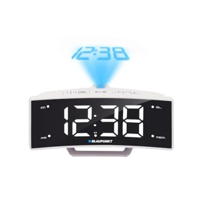 Imagen de Blaupunkt CRP7WH radio con reloj LCD despertador proyector