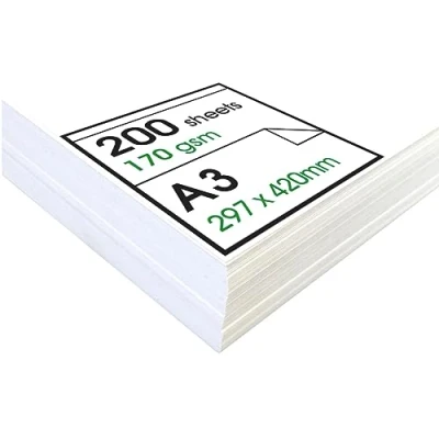 Imagen de Artway Enviro Paquete de papel reciclado A3 170 g/m², 200 hojas dibujo