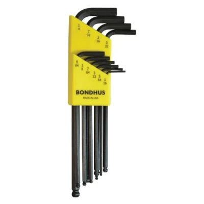 Imagen de Bondhus 10938 Llave de ángulo fijado cabeza esférica blx10, 10 unidades,