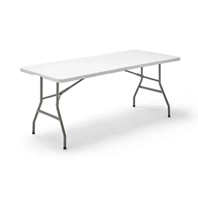 Imagen de KG KITGARDEN Mesa Plegable Portátil Multifuncional, 180x70x74cm, Blanco