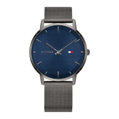 Imagen de Tommy Hilfiger Reloj Analógico de Cuarzo para hombre con correa malla acero inoxidable Gris oscuro 1791656