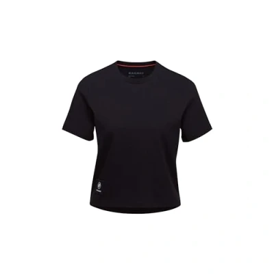 Imagen de Mammut Massone Cropped Patch Camiseta básica, Mujer, Talla: XS, Black