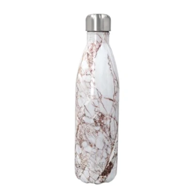 Imagen de S&#039;well Stainless Steel Reusable Water Bottle, 750ml, Calacatta Gold, Triple Insulated and Leak Proof Drinking Bottle for Hot Cold Beverages up to 48h Cold/24h