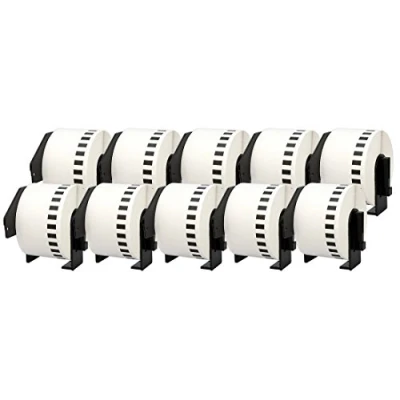 Imagen de 10 Compatibles Rollos DK22223 DK 22223 50mm x 30,48m Etiquetas continuas para Brother P Touch QL 500 550 560 570 700 720NW 800 810W 820NWB 1050 1060N 1100 1110NWB