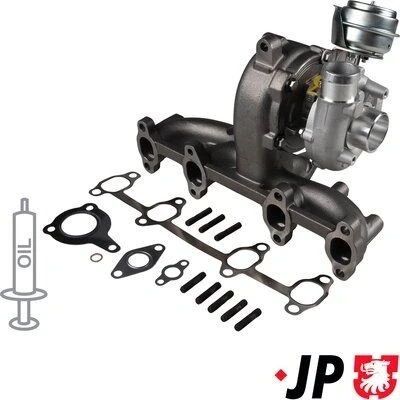 Imagen de JP GROUP 1117401700 Turbocompresor de gases escape incl. kit juntas SEAT: Leon I Hatchback, Toledo 2 Limousine