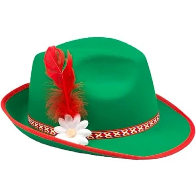 Imagen de Boland 23965 Sombrero Tirolés, color rojo/verde, Talla única (Ciao Srl 23965)