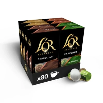 Imagen de L&#039;OR Flavours Cápsulas de Café Surtido Intensidades 5 a 8 80 Compatibles Nespresso