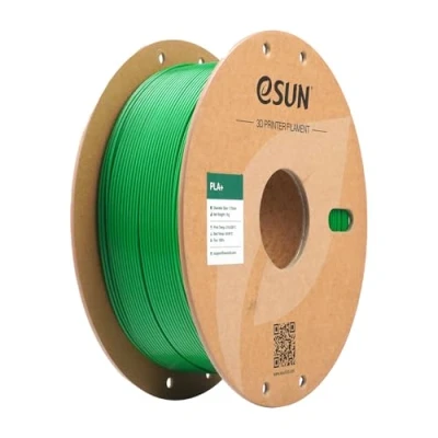 Imagen de eSUN PLA+ Filamento 1.75mm, Mayor Resistencia PLA Plus para Impresoras 3D, Precisión Dimensional +/ 0.03mm, Carrete de 1KG (2.2 LBS) 3D,Verde Hierba