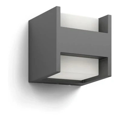 Imagen de Philips myGarden Arbour Aplique, iluminación exterior, LED, 4,5 W, aluminio, luz blanca cálida, IP44, color antracita