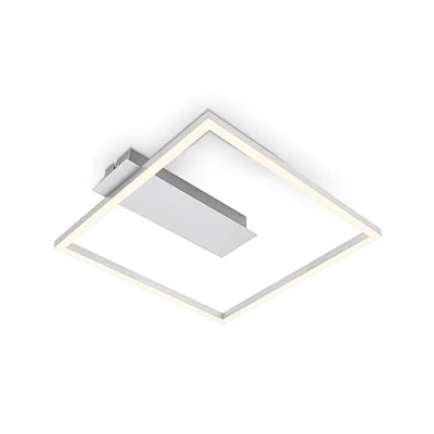 Imagen de BRILONER lámpara de techo LED Marco, con color luz blanco cálido, 12W, salón, dormitorio, 320x300x50 mm (LxAxA)