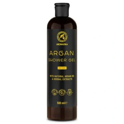 Imagen de Gel de Ducha Argán 500 ml para Hombre con Aceite y Extractos Hierbas Cuidado Corporal Limpieza Fragancia Fresca Aroma Masculino