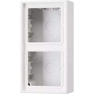 Imagen de JUNG LS582AW Caja de Superficie, Doble, 152 x 81 47mm, Blanco Marfil, Duroplástico, Brillante