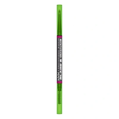 Imagen de NYX Professional Makeup Lápiz de Cejas Doble Punta, Definidas y Rellenas, Fórmula Vegana Larga Duración, No Transfiere, Blade &amp; Shade, Tono: 11 Grey