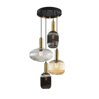 Imagen de Schuller NORMA LAMPARA 4L NEGRO LATON