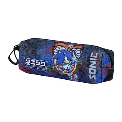 Imagen de Sonic The Hedgehog Sega Checkpoint Estuche Portatodo Cuadrado FAN 2.0, Azul, 21 x 8 cm