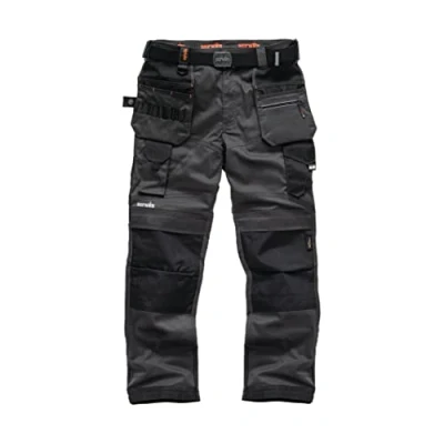Imagen de Scruffs Hombre Pro Flex Pantalones de Trabajo Not Applicable, Gris (Graphite 001), (Talla del Fabricante: 32)