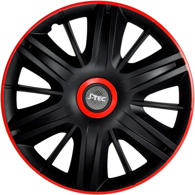 Imagen de J TEC Maximus J16526 Tapacubos 16Pulgada negro/rojo