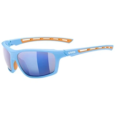 Imagen de uvex sportstyle 229, gafas deportivas unisex, de espejo, comodidad sin presión y sujeción perfecta, blue/mirror blue, one size