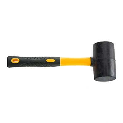 Imagen de HARDY Universal 2K Martillo de Goma Mango Bicomponente con Revestimiento Antideslizante Comodidad Trabajo Seguridad Contorneado Preciso Color Sólido Negro 75 Mm