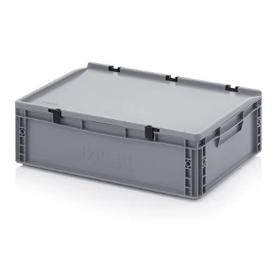 Imagen de Auer Packaging Eurobox Recipiente (60 x 40 18,5 cm, con tapa bisagras, incluye metro plegable)