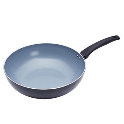 Imagen de MasterClass Wok de cerámica antiadherente para inducción, 29,5 cm (11,5&quot;)