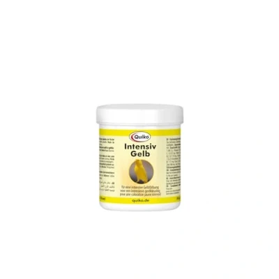 Imagen de Quiko Intensive Amarillo 50g Alimento complementario para pájaros con Factor la coloración Amarilla intensiva y intensificación del Color Plumaje