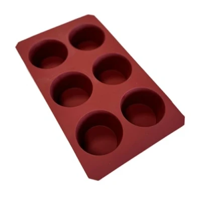 Imagen de Maé Innovation Molde de silicona para muffins, 17,5 x 30 cm, 6 magdalenas 7 4 antiadherente, fabricado en Francia