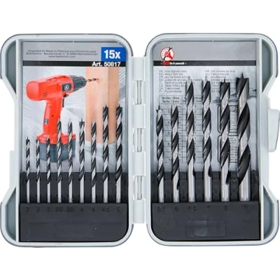 Imagen de BGS Diy 50817 Juego de brocas para madera 3 10 mm 15 piezas