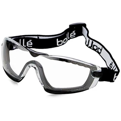 Imagen de COBRA // GAFAS PANORÁMICAS Ocular PC incoloro anti rayaduras, vaho/PLATINUM cinta de nylon y espuma funda microfibra gratuita
