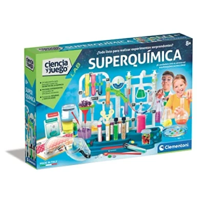 Imagen de Clementoni Super Química, Juego Científico Experimentos, Laboratorio de Juguete en Español a Partir 8 años (55468)