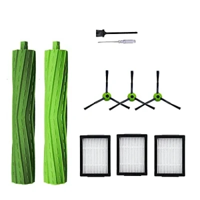 Imagen de Rumba Accesorios de repuesto para aspiradora iRobot Roomba j Series i7 j7 i6 i8 i3 i4 i1 e5 e6 I E incluye 1 cepillo rodillo y 3 filtros filtro, lateral