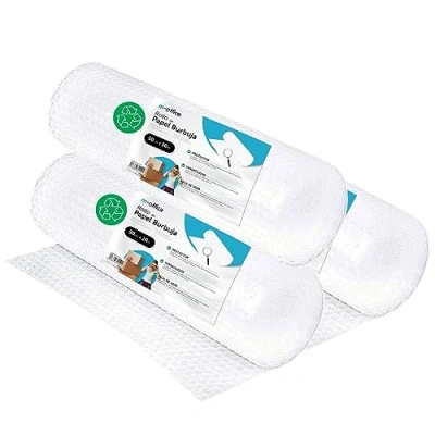 Imagen de Rollo Plástico de Burbujas, Burbujas Reciclado para Embalar, Mudanzas, Embalajes y Cajas, Embalaje · m office (50cmx10m, 3 unds)