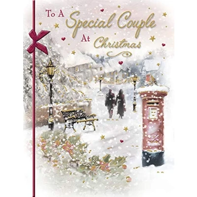 Imagen de Piccadilly Greetings Tarjeta de Navidad tradicional para pareja especial, 20 x 15 cm
