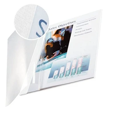 Imagen de Leitz 74150001 Tapas blandas para Impressbind (A4, 10 unidades), color blanco, 36 a 70 hojas