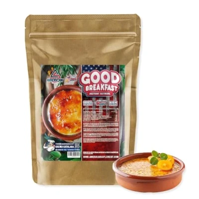 Imagen de AS American Suplement Harina de Avena Integral Bajo en Azúcares y Grasas Fuente Fibra Calidad Alto Contenido Proteínas Ideal para Postres Saludables (1 kg, Crema Catalama)