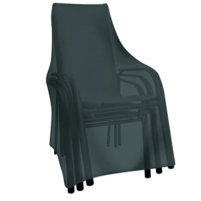 Imagen de Tepro Funda Universal para sillas apilables de jardín (65 x 65 150 cm), Color Negro