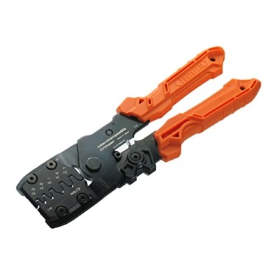 Imagen de herramienta de crimpado universal precisión con placas troquel intercambiables (tamaño L) práctica crimpado. Fabricado en Japón. ENGINEER pad 13, naranja