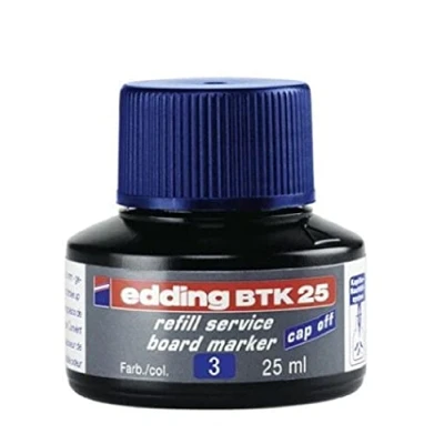 Imagen de edding BTK 25 Bottled Refill Ink for Whiteboard Markers 25ml Blue
