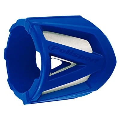 Imagen de POLISPORT 8483900004 Protector silenciador resistente pequeño de 20 33cm UNIVERSAL fabricado en acero inoxidable ligero y silicona color Azul